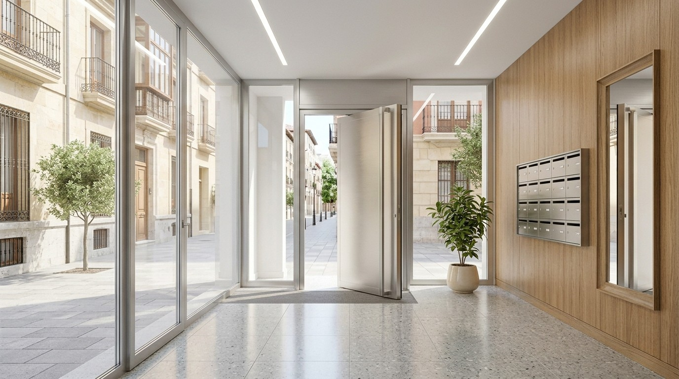 Arquitectos en Valladolid gestionando rehabilitación de edificio